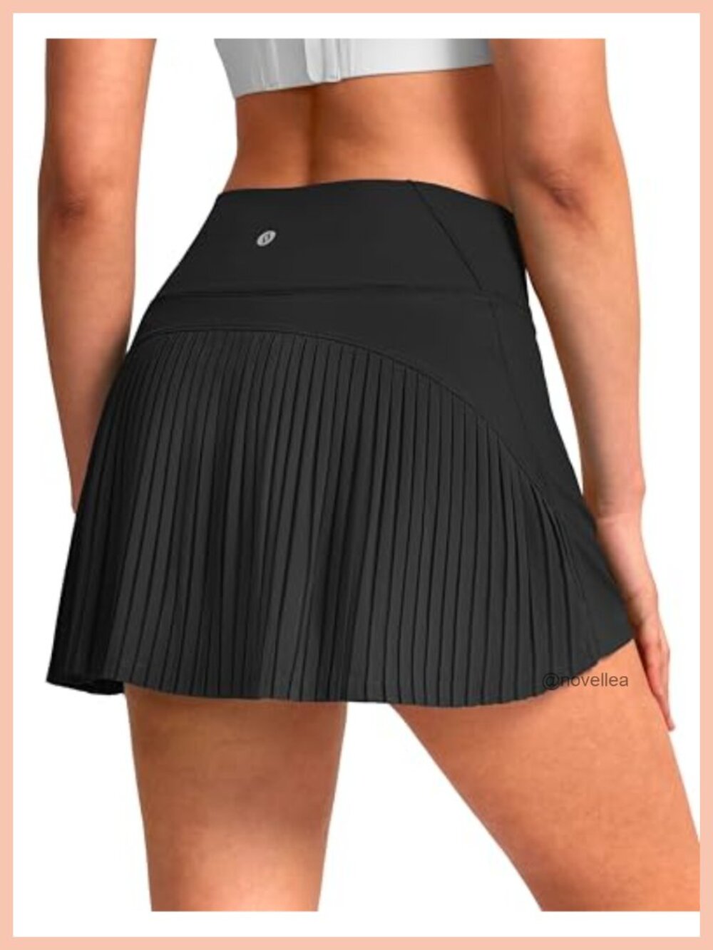 Pleated Tennis Skort with Built-in Shorts High Waisted Athletic Golf Skirt